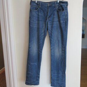 American Eagle AEO | Size 38x36 | Mens Blue Extreme Flex 4 Straight Denim Jeans